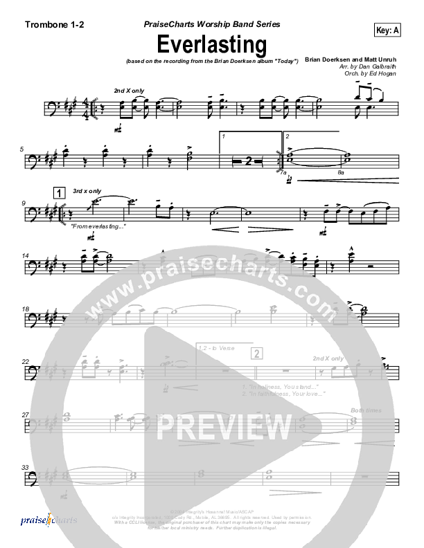 Everlasting Trombone 1/2 (Brian Doerksen)