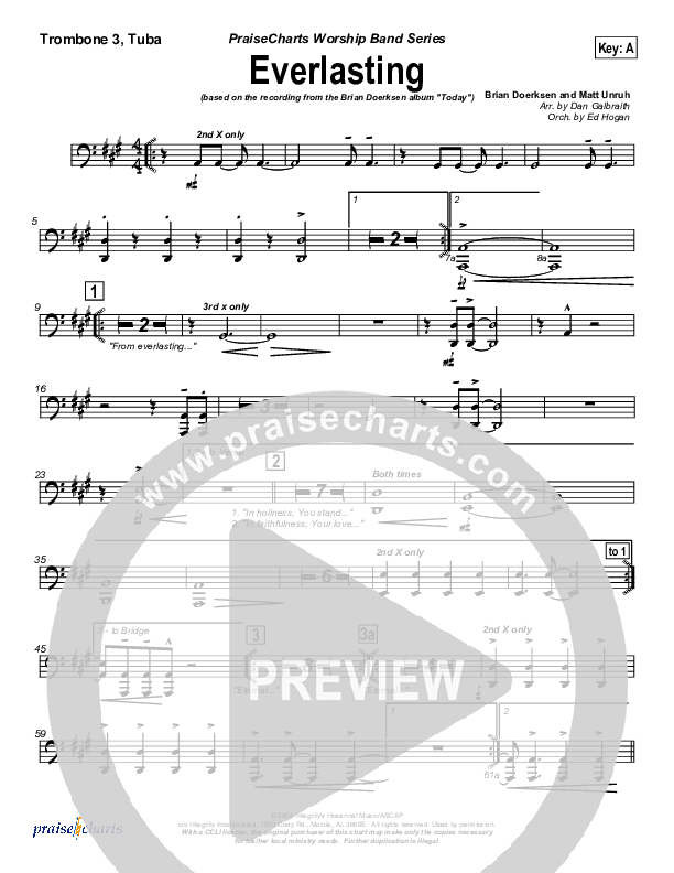 Everlasting Trombone 3/Tuba (Brian Doerksen)