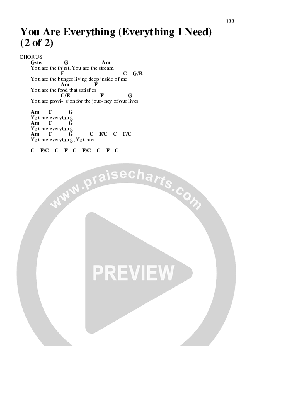 You Are Everything Chords & Lyrics (Brian Doerksen)