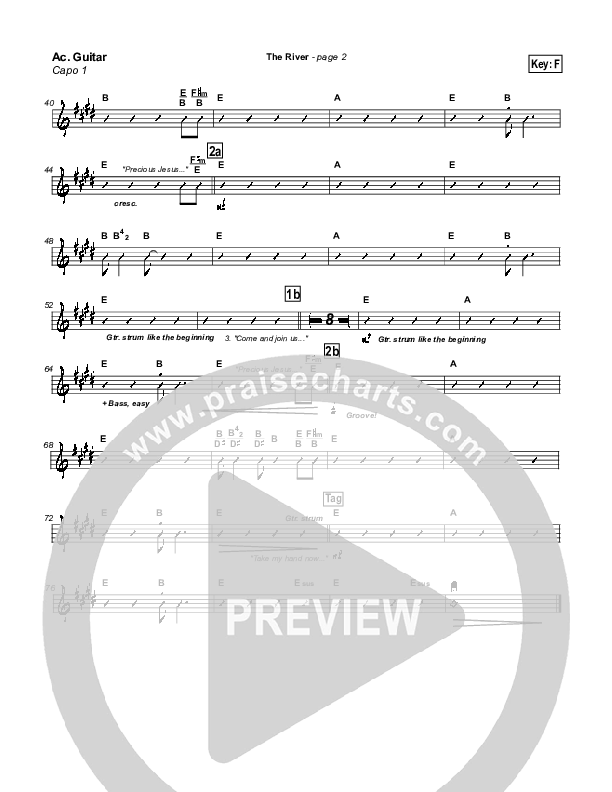 The River Acoustic Guitar (Brian Doerksen)