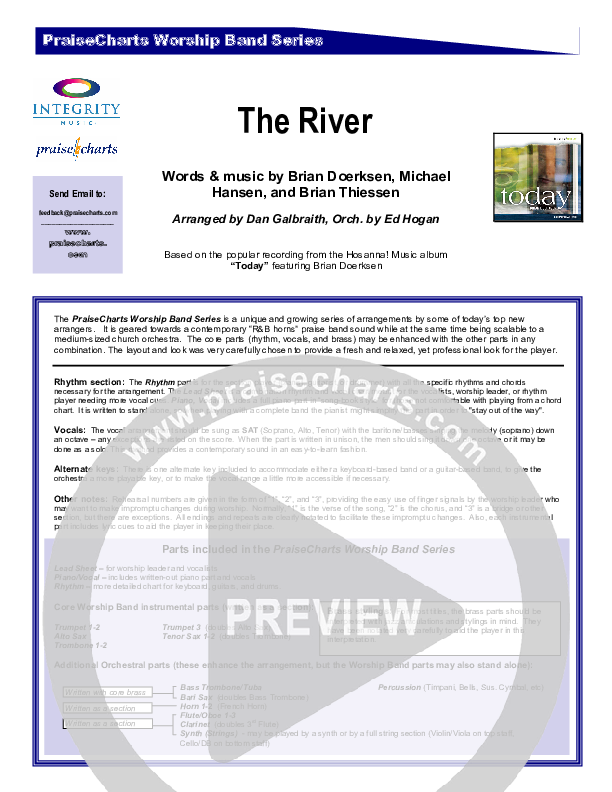 The River Orchestration (Brian Doerksen)