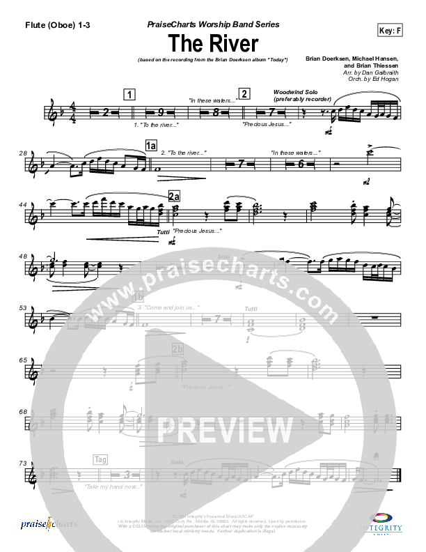 The River Flute/Oboe 1/2/3 (Brian Doerksen)