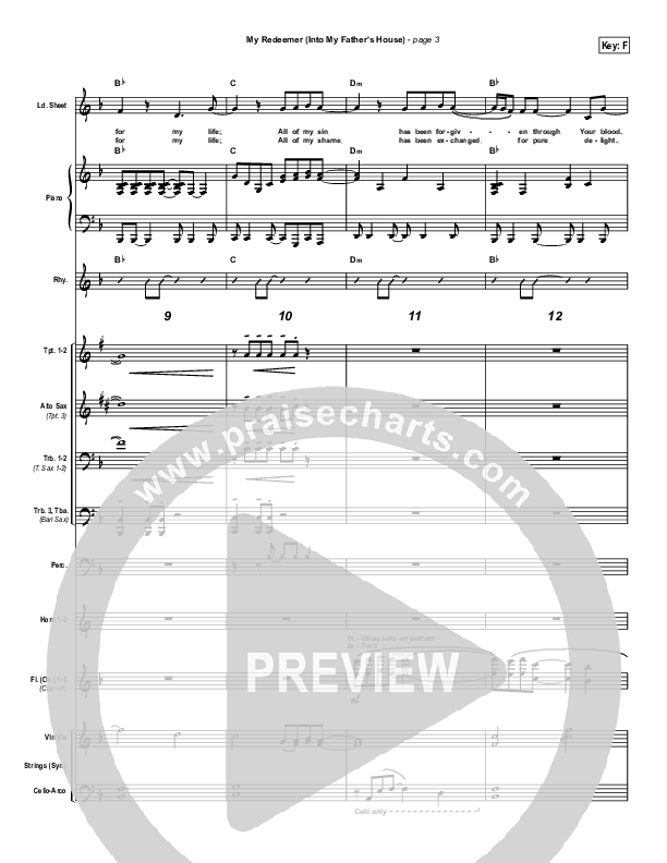 My Redeemer Conductor's Score (Brian Doerksen)