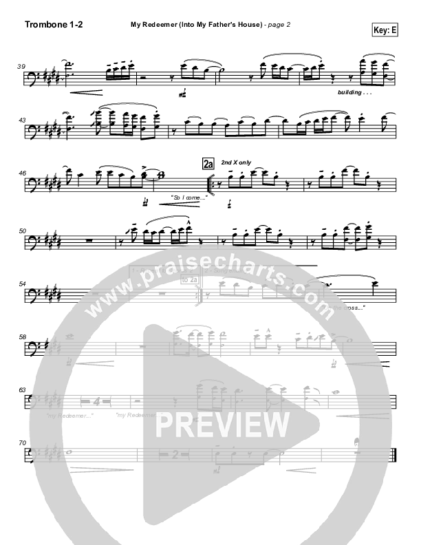 My Redeemer Trombone 1/2 (Brian Doerksen)