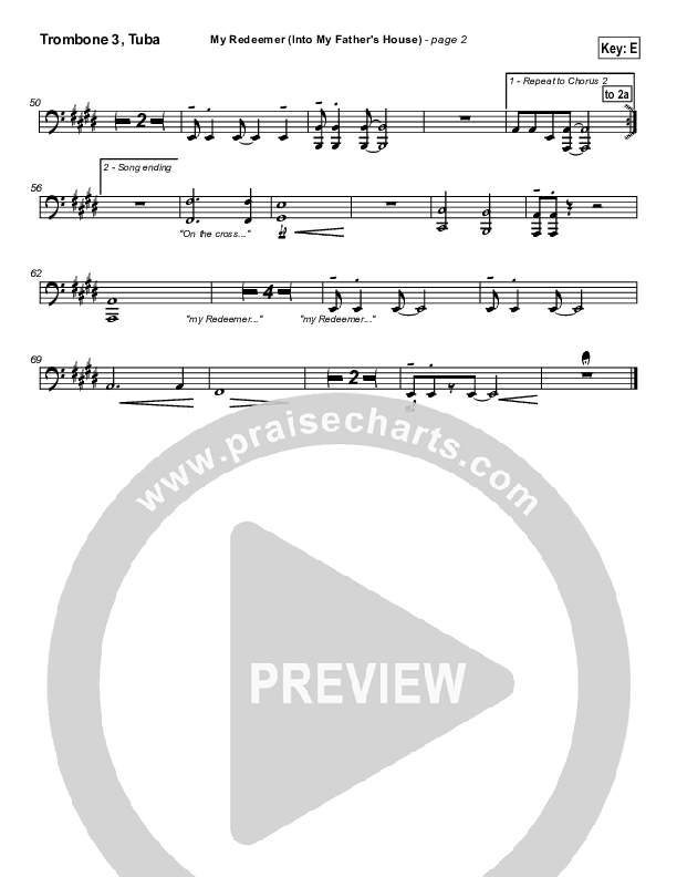 My Redeemer Trombone 3/Tuba (Brian Doerksen)