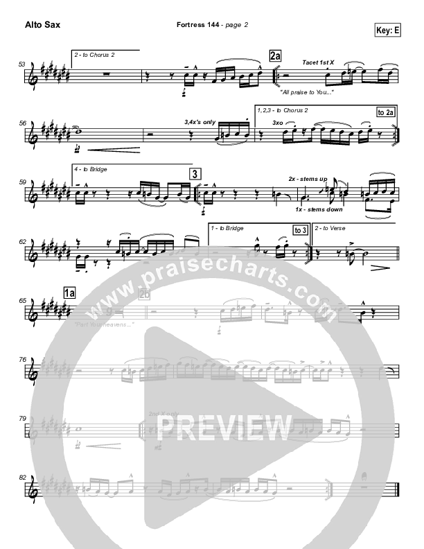 Fortress 144 (with A Mighty Fortress) Alto Sax (Brian Doerksen)