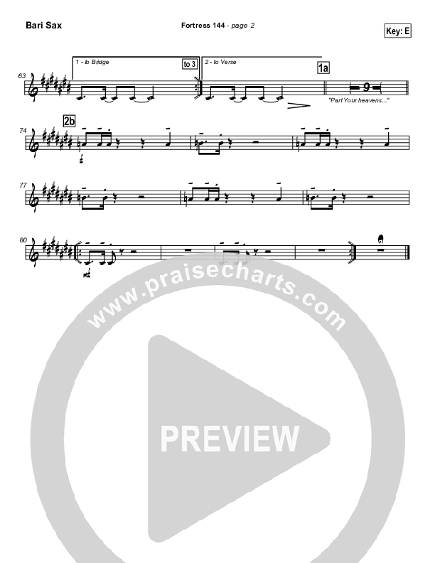 Fortress 144 (with A Mighty Fortress) Bari Sax (Brian Doerksen)