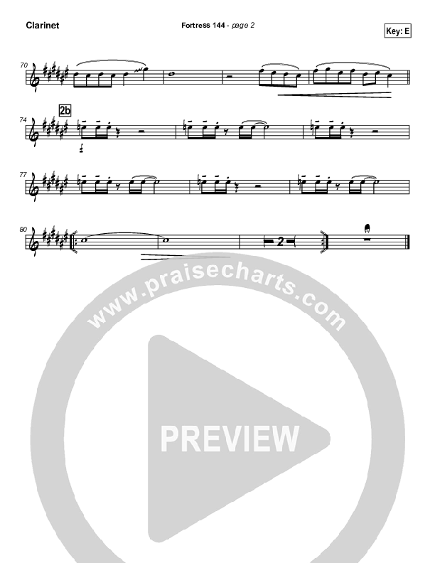 Fortress 144 (with A Mighty Fortress) Clarinet (Brian Doerksen)