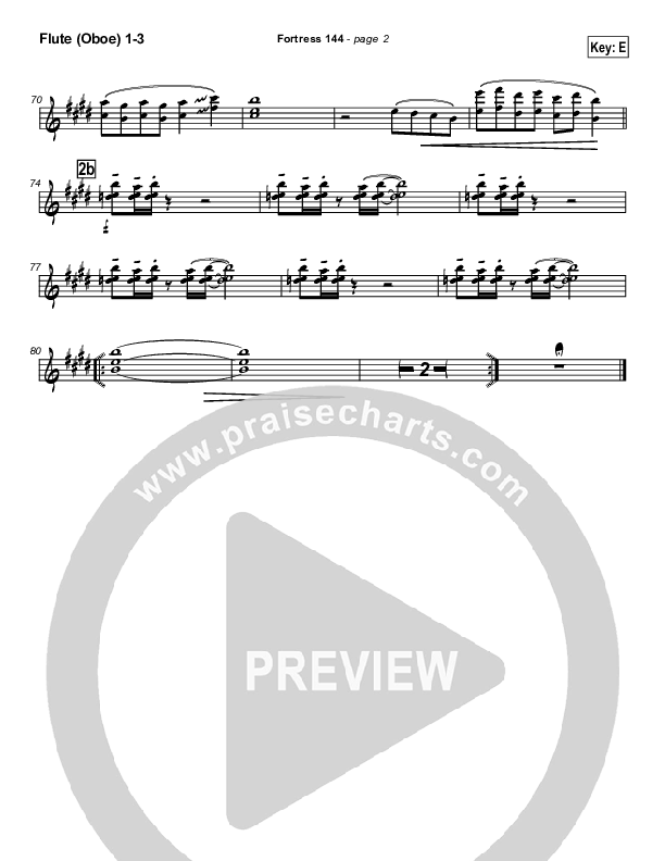 Fortress 144 (with A Mighty Fortress) Flute/Oboe 1/2/3 (Brian Doerksen)