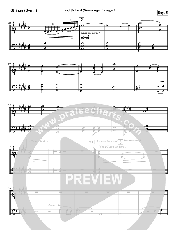 Lead Us Lord (Dream Again) Synth Strings (Brian Doerksen)