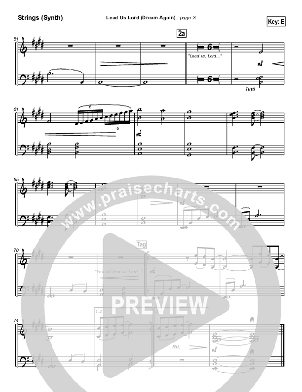 Lead Us Lord (Dream Again) Synth Strings (Brian Doerksen)