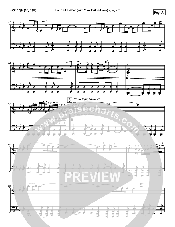 Faithful Father (with Your Faithfulness) Synth Strings (Brian Doerksen)