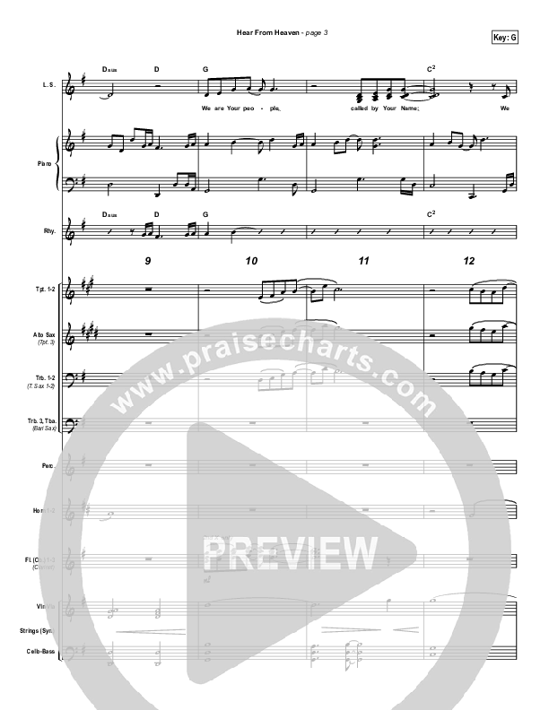 Hear From Heaven Conductor's Score (Brian Doerksen)