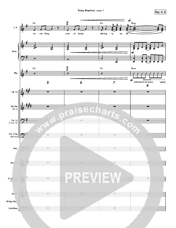 Today Conductor's Score (Brian Doerksen)