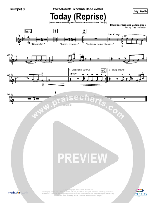 Today Trumpet 3 (Brian Doerksen)