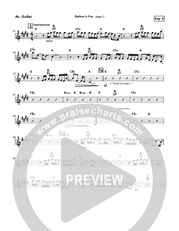 Refiner's Fire Acoustic Guitar (Brian Doerksen)