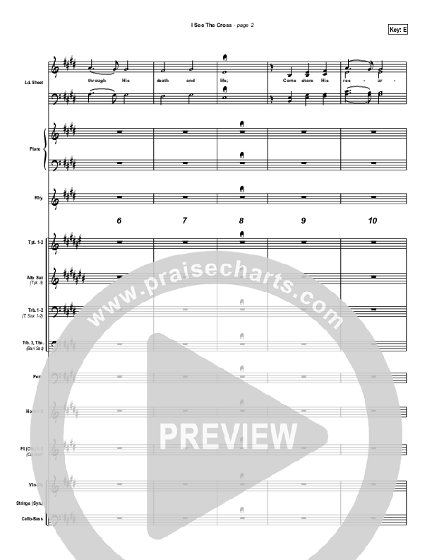 I See the Cross Conductor's Score (Brian Doerksen)