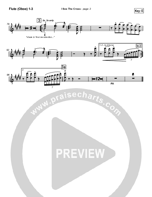 I See the Cross Flute/Oboe 1/2/3 (Brian Doerksen)