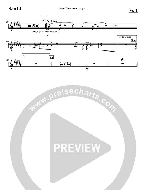 I See the Cross French Horn 1/2 (Brian Doerksen)