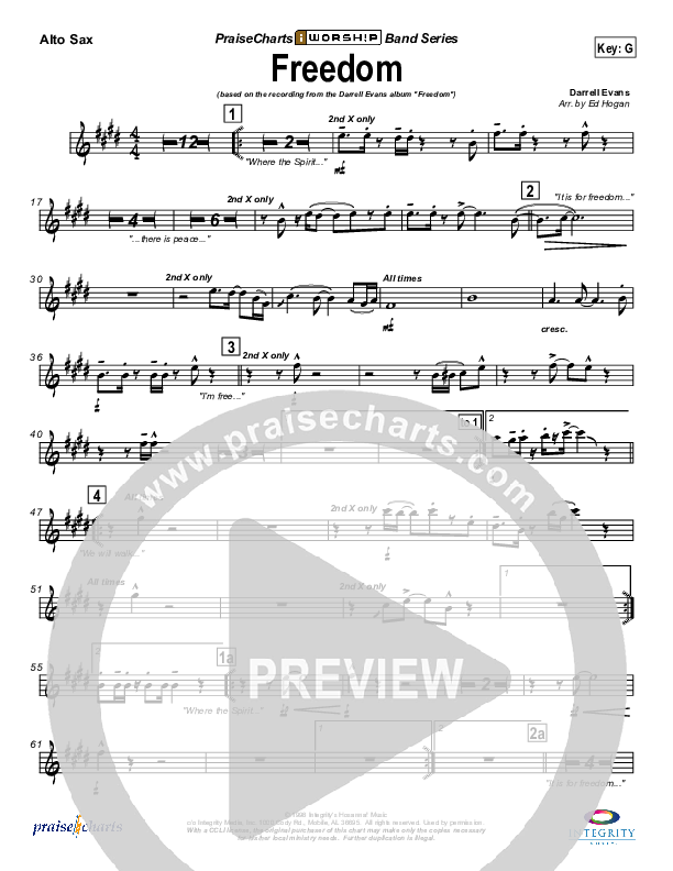 Freedom Alto Sax (Darrell Evans)