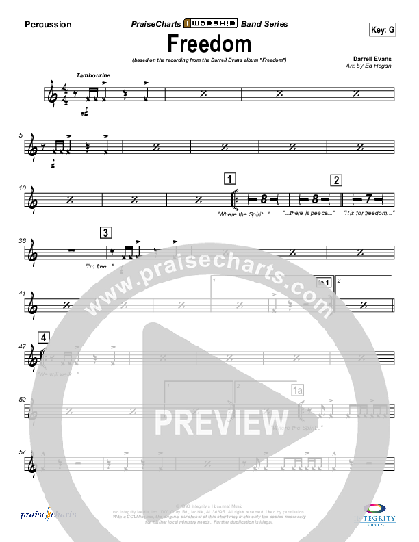 Freedom Percussion (Darrell Evans)