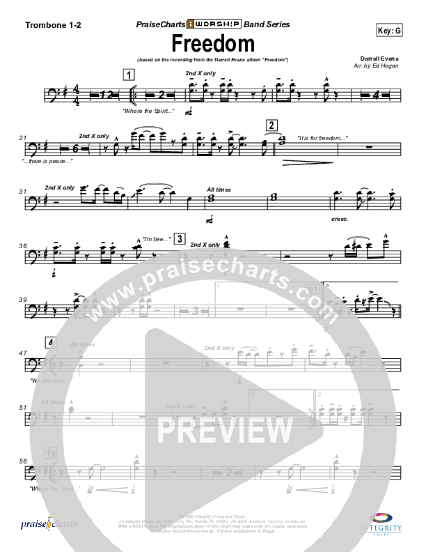 Freedom Trombone 1/2 (Darrell Evans)