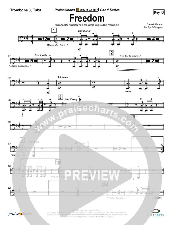 Freedom Trombone 3/Tuba (Darrell Evans)