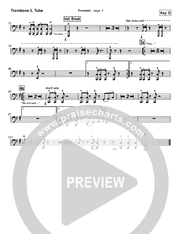 Freedom Trombone 3/Tuba (Darrell Evans)