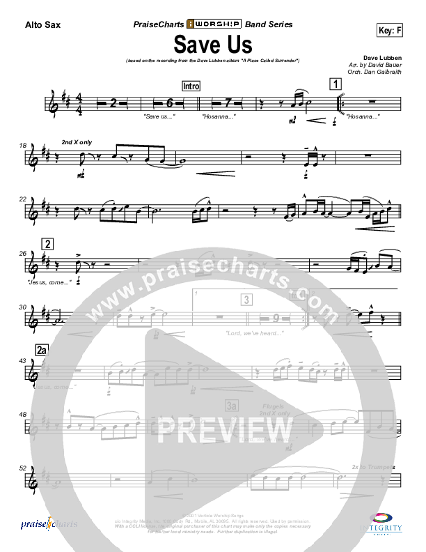 Save Us Alto Sax (Dave Lubben)