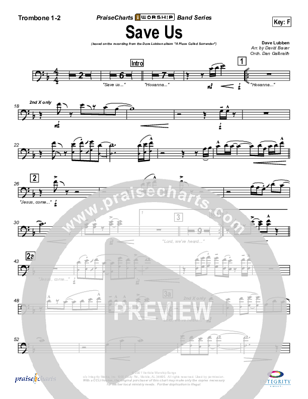 Save Us Trombone 1/2 (Dave Lubben)