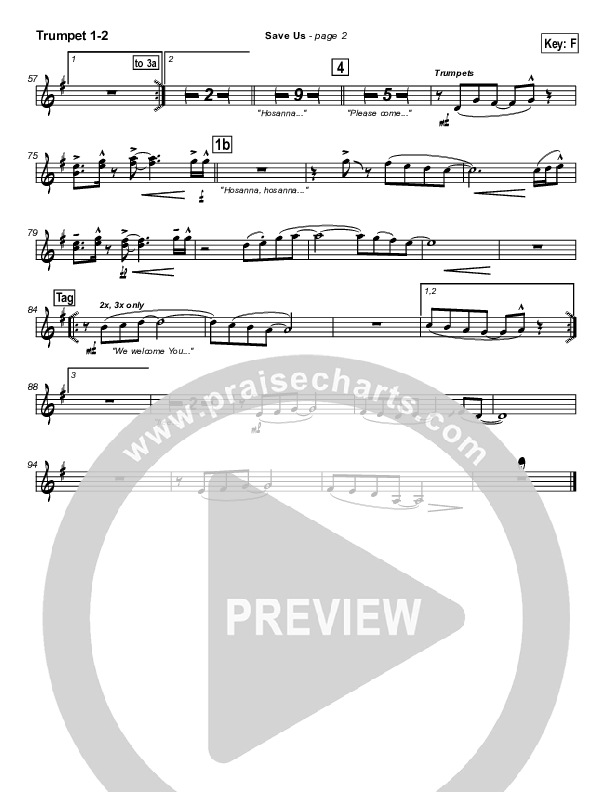 Save Us Trumpet 1,2 (Dave Lubben)