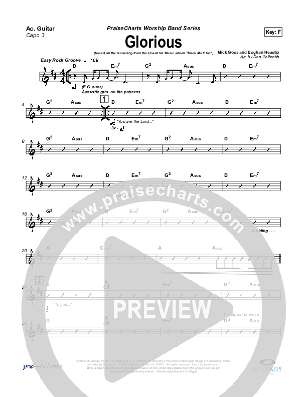 Glorious Rhythm Chart (Michael Neale)