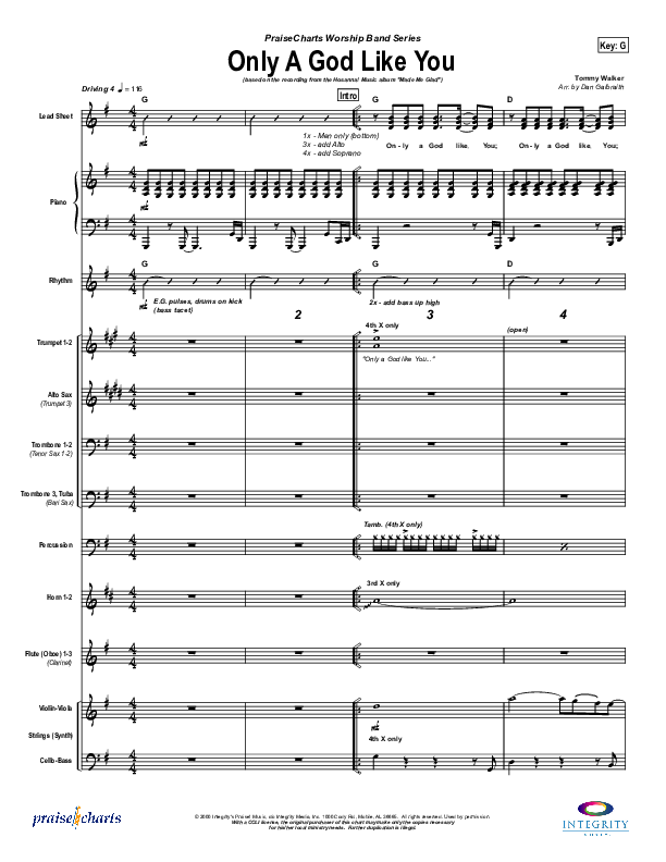 Only A God Like You Conductor's Score (Michael Neale)