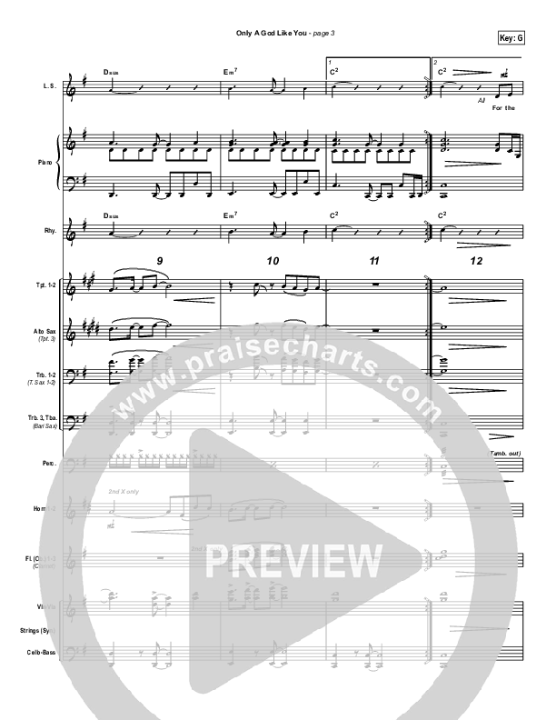 Only A God Like You Conductor's Score (Michael Neale)