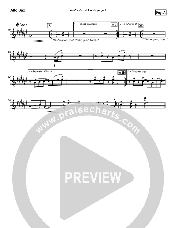 You're Good Lord Alto Sax (Michael Neale)