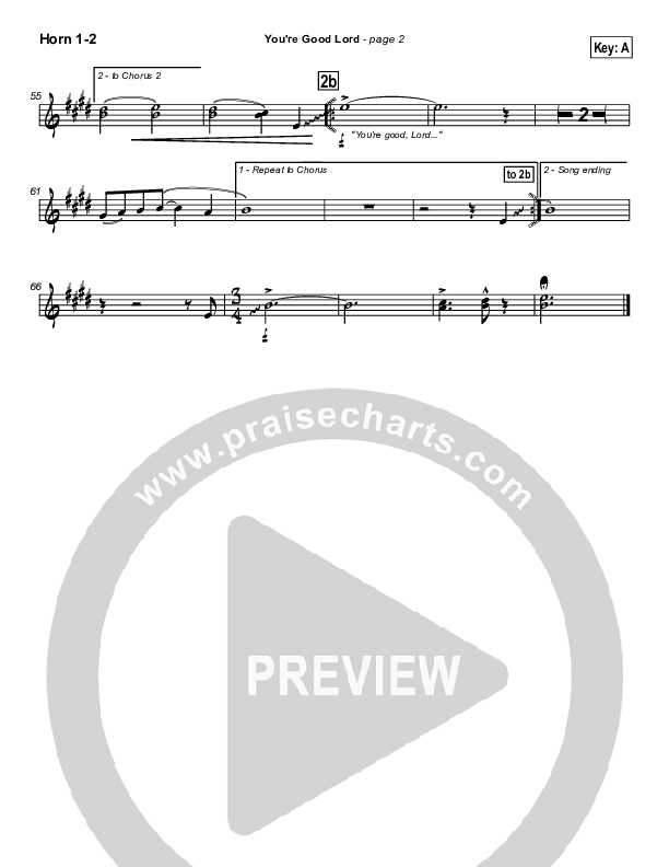 You're Good Lord French Horn 1/2 (Michael Neale)