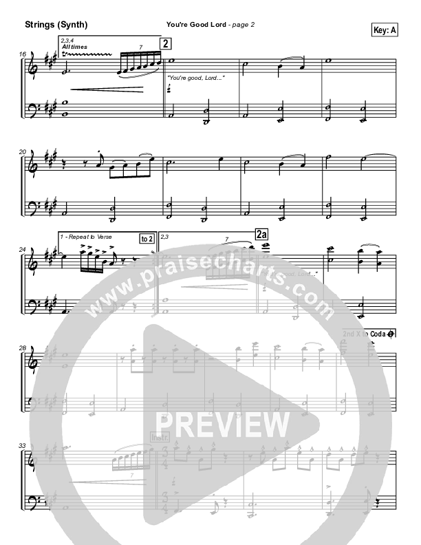 You're Good Lord Synth Strings (Michael Neale)