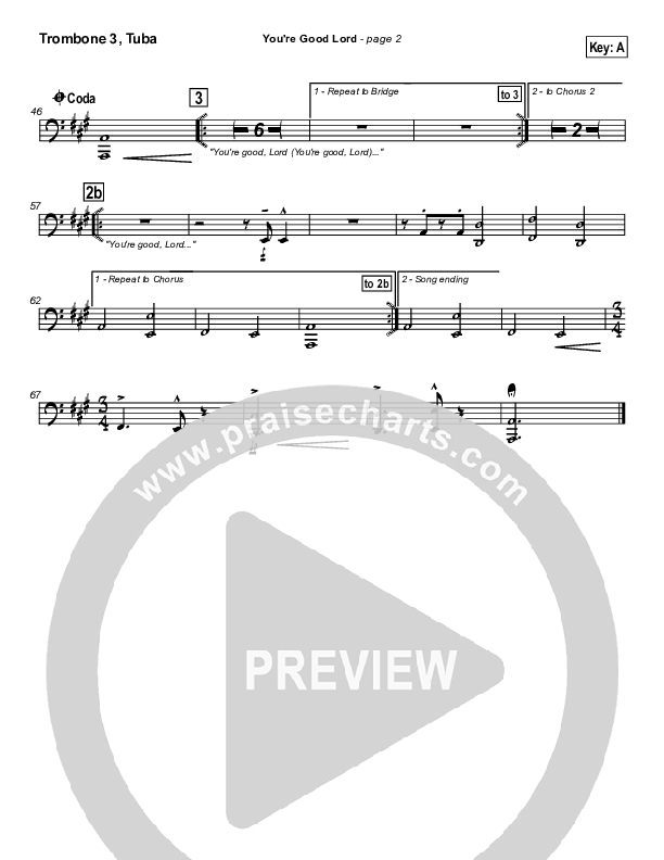 You're Good Lord Trombone 3/Tuba (Michael Neale)