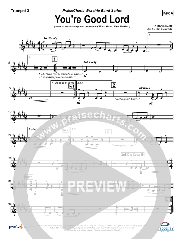 You're Good Lord Trumpet 3 (Michael Neale)