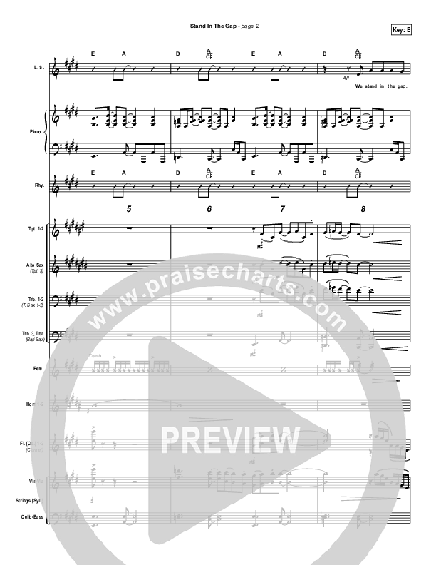 Stand In the Gap Conductor's Score (Michael Neale)