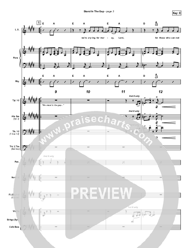 Stand In the Gap Conductor's Score (Michael Neale)