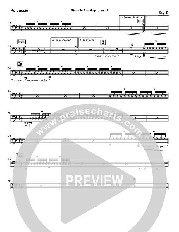 Stand In the Gap Percussion (Michael Neale)