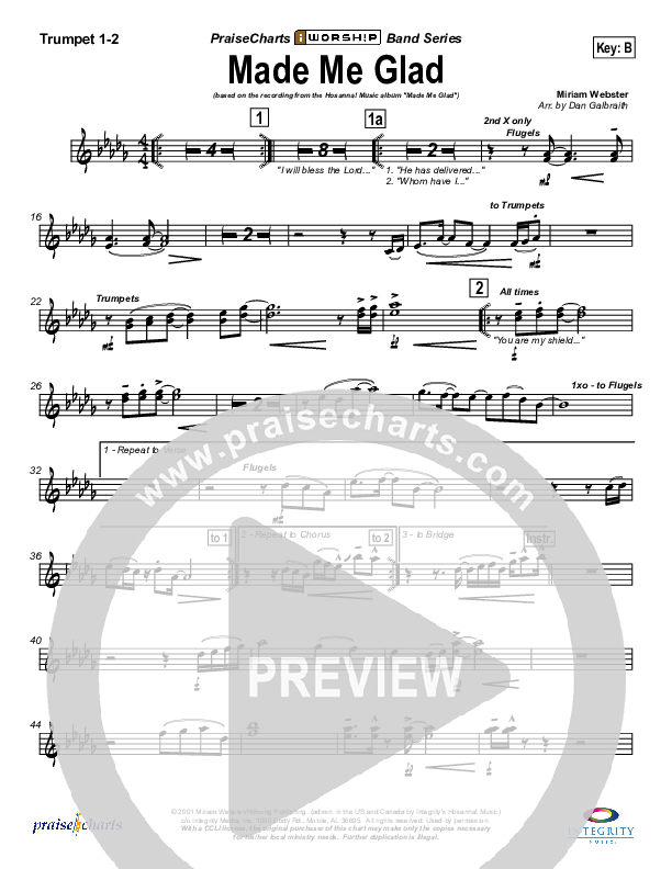 Made Me Glad Brass Pack (Michael Neale)