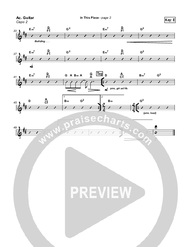 In This Place Acoustic Guitar (Michael Neale)