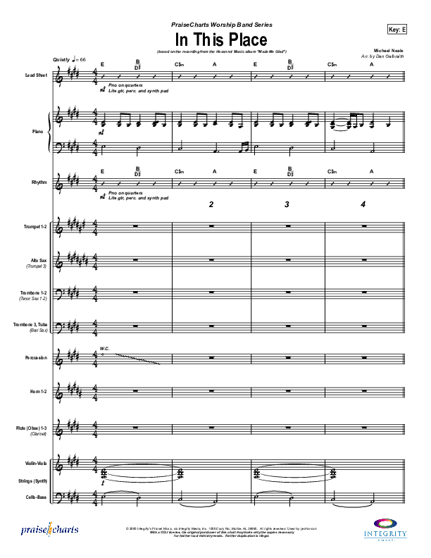 In This Place Conductor's Score (Michael Neale)