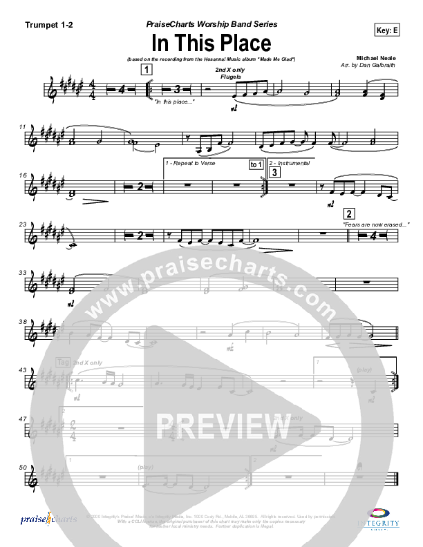 In This Place Brass Pack (Michael Neale)