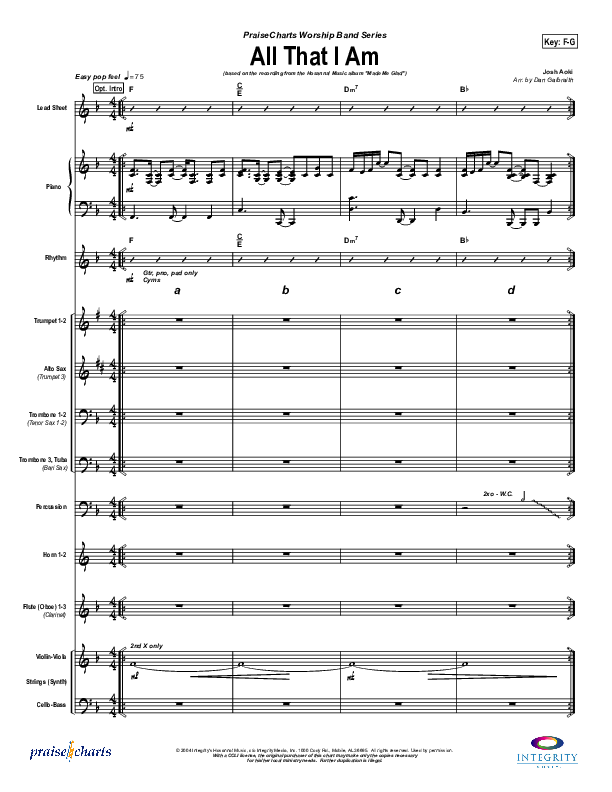 All That I Am Conductor's Score (Michael Neale)