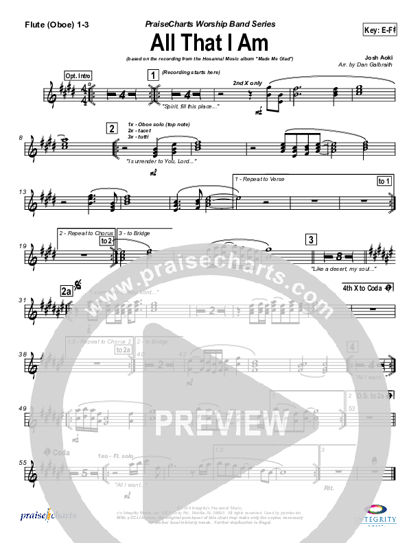 All That I Am Flute/Oboe 1/2/3 (Michael Neale)