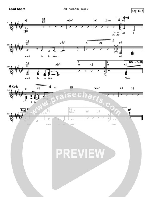 All That I Am Lead Sheet (Michael Neale)