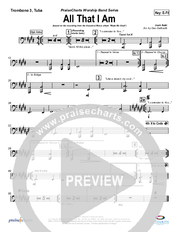 All That I Am Trombone 3/Tuba (Michael Neale)